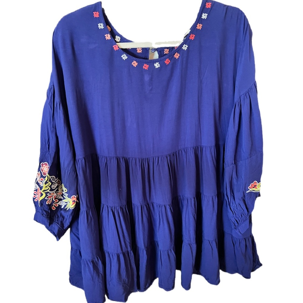 Laffaire blouse size L with embroidery detailing